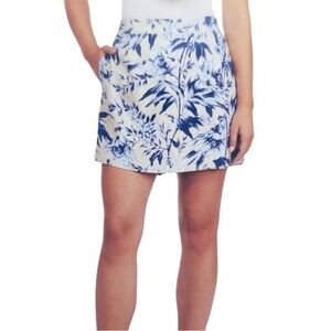 Ellen Tracy Blue and White Mini Skort Resort Wear